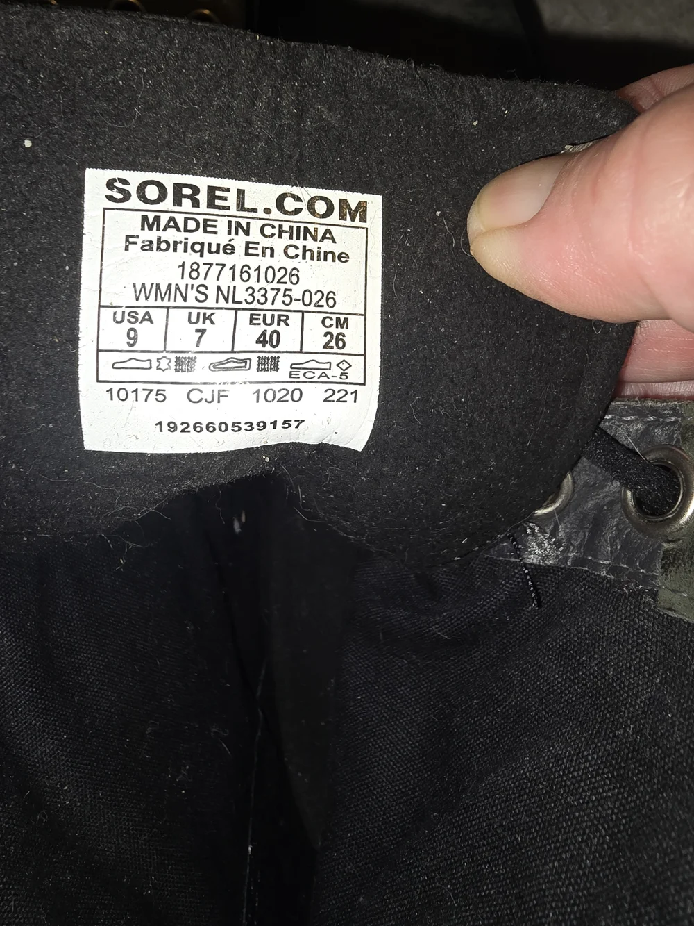 Sorel Black and Gray Women's Lace-Up Boots